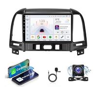 Autoradio Android 14 Compatible avec Hyundai Santa Fe 2006 | Écran Tactile | CarPlay/Android Auto | Navigation GPS | 4G/WiFi | Bluetooth | Caméra de recul(T1 4 Core WiFi 1G+32G)