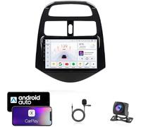 Autoradio Android 14 Double Din avec écran tactile pour Chevrolet Spark Beat 2010-2014, avec Bluetooth, navigation GPS, WiFi, radio FM, USB/SWC/Plug and Play, compatible Carplay et Android Auto + ca