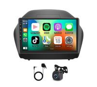 Autoradio Android 14 GPS Carplay Android Auto 10 pouces 4+64Go Bluetooth WiFi Lien miroir - Pour Hyundai IX35 2009-2015 - AHD caméra