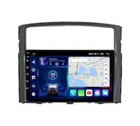 Autoradio Android 14 pour Mitsubishi Pajero 2006-2014, récepteur de navigation tactile double DIN 9", Bluetooth, RDS, SWC, caméra de recul, microphone mains libres