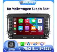 Autoradio Android 14 pour VW POLO GOLF 5 6 Plus PASSAT B6 JETTA TIGUAN TOURAN SHARAN SCIROCCO CADDY siège Carplay Audio stéréo GPS B 1G 16G