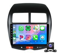 Autoradio Android 15 10,1 Pouces pour Mit-subishi ASX 2010-2016 avec CarPlay sans Fil écran Tactile Bluetooth GPS WiFi Caméra De Recul Lecteur CD Unité Principale(Size:M200)