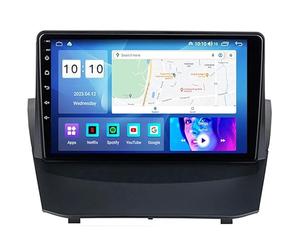 Autoradio Android 15 avec écran Tactile 9" Radio GPS Navigation pour Ford Fiesta 2008-2013 Accessoires de Voiture Plug and Play Prend en Charge Le contrôle du Volant TPM HM612 8 Core 4G+WiFi 12+256GB