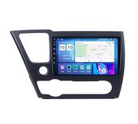 Autoradio Android 15 avec écran Tactile 9" Radio GPS Navigation pour Honda Civic 2013-2016 Accessoires de Voiture Plug and Play Prend en Charge Le contrôle du Volant TPMS HM604 4 Core WiFi 2+64GB