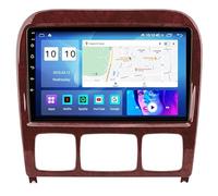 Autoradio Android 15 avec écran Tactile 9" Radio GPS Navigation pour Mercedes Benz S Class W220 1998-2005 Accessoires de Voiture Plug and Play Prend en Charge Le contrôl HM612 8 Core 4G+WiFi 12+256GB