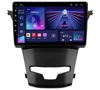Autoradio Android 15 avec écran Tactile 9" Radio GPS Navigation pour SsangYong Korando 3 2013-2017 Accessoires de Voiture Plug and Play Prend en Charge Le contrôle du vol HM611 8 Core 4G+WiFi 8+256GB