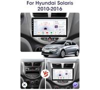 Autoradio Android 15 Compatible avec Hyundai Solaris 2010-2016 | Écran Tactile 1280x720 | Compatible CarPlay/Android Auto sans Fil | GPS Intégré + 4G LTE | Caméra de Recul Offerte