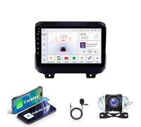 Autoradio Android 15 Compatible avec Jeep Wrangler 4 2018-2019 | Écran Tactile 1280x720 | Compatible CarPlay/Android Auto Sans Fil | GPS Intégré + 4G LTE | Caméra de Recul Offerte