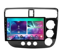 Autoradio Android 15 écran tactile multimédia 9" pour Honda Civic RHD 2000-2005, navigation GPS, Bluetooth, prise en charge 4G Wifi, caméra de recul, contrôle au volant