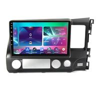 Autoradio Android 15 écran tactile multimédia 9" pour Honda Civic RHD 2006-2011, navigation GPS, Bluetooth, 4G WiFi, caméra de recul, contrôle au volant, 4 Core Wifi 2G + 32G
