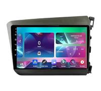 Autoradio Android 15 écran tactile multimédia 9" pour Honda Civic RHD 2012-2016, navigation GPS, Bluetooth, prise en charge Wi-Fi 4G, caméra de recul, contrôle au volant