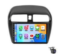 Autoradio Android 15 pour Dodge Attitude 2015-2023 Mit-subishi Mirage/SpaceStar 2012-2023, écran tactile 9″CarPlay sans fil Android Auto GPS Wi-Fi Bluetooth radio FM caméra de recu(Color:4 CORE 1+32G)