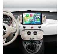 Autoradio Android 15 pour Fiat 500 500C 2016-2020 Écran Tactile 9 Pouces 4+64 Go Lecteur Multimédia Stéréo GPS avec Carplay sans Fil WiFi 6.0, Bluetooth 5.4, USB