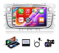 Autoradio Android 15 pour Ford Focus/C-Max/S-Max/Mondeo/Galaxy -7""[2+64G] -CarPlay Sans Fil,DAB+,GPS,OBD2, caméra de recul