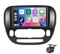 Autoradio Android 15 pour K-IA Soul 2014-2019,écran 9 Pouces Carplay sans Fil Android Auto avec Caméra De Recul AHD Microphone Lien Miroir Bluetooth Navigation GPS FM/RDS SWC(Size:L200)