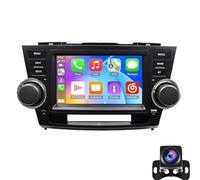 Autoradio Android 15 Pour To-yota Highlander 2009-2013 Compatible CarPlay Et Android Auto Sans Fil,Écran 8 Pouces, Refroidissement Bluetooth Caméra De Recul DSP FM RDS Commandes A(Color:8 Core 6+128G)