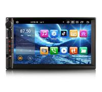 Autoradio Android 16 Universal 2 Din 7" Wireless Apple CarPlay Android Auto | 8 Cœurs 4Go + 64Go Bluetooth 5.0 GPS Navigation 4G LTE Soutien DAB+ OBD DVR