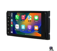 Autoradio Android 2 Din avec écran tactile HD de 7 pouces pour To-yota Corolla 2006-2015 DSP CarPlay WiFi Bluetooth navigation GPS RDS commandes au volant caméra de recul et microp(Color:8 CORE 2+32G)