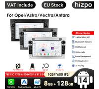 Hizpo Autoradio Android 12 Limitation de voiture 8 cœurs GPS 2 DIN pour Opel Astra H Corsa C Vectra