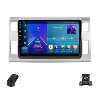 Autoradio Android 2K Double DIN Écran Tactile pour Toyota Previa XR50 3/Estima AHR20 2006-2019 Auto Radio/CarPlay/AndroidAuto/GPS/Bluetooth 5.0/WiFi/FM/AM/RDSCar Tablet/ADAS DVR(Silver,C20)