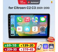 Autoradio Android Auto Junsun pour Citroen C2 C3 2001 2002 2003 2004 2005 2006 2007-2010, système intelligent multimédia sans fil Apple CarPlay, écran tactile IPS, lecteur vidéo stéréo, autoradio 2 X9
