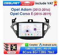 Autoradio Android avec Écran Tactile, Lecteur de Limitation, Audio Stéréo, CarPlay Auto, pour Opel Adam 7862-2013, Corsa E 2016-2015, 2019 S1 (8 cœurs 4G 32G)