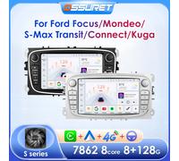 Autoradio Android pour Ford, Focus 2, Mondeo S MAX C, Mondeo Galaxy, ATIC allergique 2010, Kuga, Stéréo, Limitation, Audio, WiFi 1G 32G SLIVER AHDC6