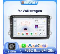 Autoradio Android avec GPS, WIFI, USB, SD, 2 Din, pour VW / Volkswagen Golf 5 6 Passat B7 Gods Skoda Seat Octavia Polo Tiguan Jetta MP5 sans GPS