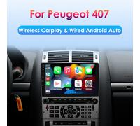 Autoradio Android avec GPS et Lecteur d'Écran Carplay, Stéréo, 2 DIN, 407, Limitation, pour Voiture KIT 2004, 2011-7862 S1-9INCH