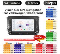 Autoradio Android avec GPS, WIFI, USB, SD, 2 Din, pour VW / Volkswagen Golf 5 6 Passat B7 Gods Skoda Seat Octavia Polo Tiguan Jetta MP5 sans GPS