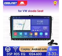 Autoradio Android avec lecteur audio, limitation de voiture, VW, GOLF 5, POLO, Sedan, PASSAT Gods, CC, TOURAN, SCIROCCO, CADDY, Jetta, Skoda, Seat S8