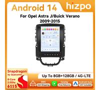 Autoradio Android CarPlay Hizpo 9,7 pouces pour Opel Astra J Buick Verano 2009 - 2015 Écran style Tesla GPS DSP 360CAM Snapdragon6115 S8 (8Core 8G 128G)