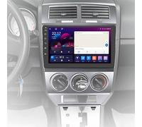 Autoradio Android de Remplacement pour Dodge Caliber, Autoradio 2 DIN avec CarPlay, Appels Mains Libres, Navigation, Commande Vocale, Mirror Link, Commandes Au Volant et Radio FM