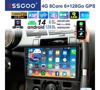 Autoradio Android - ESSGOO - 9'' DSP 6Go+128Go - Carplay - Pour Peugeot 3008 5008 2009-2015