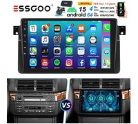 Autoradio Android - ESSGOO - 9'' Écran Tactile - Carplay - BMW E46 - 4Go RAM + 64Go ROM