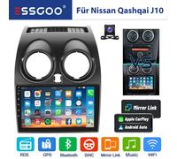 Autoradio Android - ESSGOO - Nissan Qashqai J10 - Écran 9'' - Carplay - Bluetooth - GPS - Caméra de recul