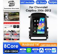 Autoradio Android Hizpo 9,7 pouces écran Tesla pour Chevrolet Captiva Sport 2006 - 2012 4G BT CarPlay 360CAM RDS DSP SWC GPS Navigation P2CP B