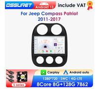 Autoradio Android, Navigation GPS, 4G, Carplay, Stéréo, 2Din, Lecteur pour Guitare, EP, Compass, Fosot, 2011-2017, Aucune limitation DVD, LET, 7862 S1(8Core 3G 32G)WIFI