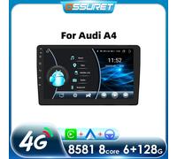 Ossuret Autoradio Android pour Audi A4 B8 S4/RS4 (2000-2009) CarPlay AI, GPS, RDS 9" Unité 2Din P1L
