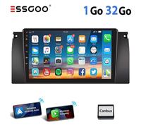 Autoradio Android pour BMW - ESSGOO - Écran tactile 9 pouces - Carplay - Android Auto - Bluetooth 4.1 - GPS intégré