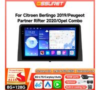 Autoradio Android pour Citroën Berlingo 2019 Peugeot Partner Rifter 2020 Opel Combo Autoradio Carplay Auto GPS Multimédia P2-CP(2G 32G-WIFI)