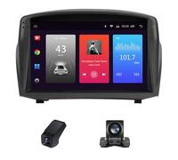 Autoradio Android pour Ford Fiesta MK 6 2008-2019, écran IPS 9 Pouces avec CarPlay & Android Auto sans Fil, Navigation GPS 4GLTE WiFi Bluetooth DSP Radio RDS+ caméra de recul AHD(A,M90S)