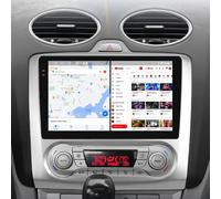 Autoradio Android pour Ford Focus 2 Mk2 2004-2008 2009 2010 2011 CarPlay Auto GPS Snapdragon 6115 lecteur multimédia à écran tactile P1L Noir