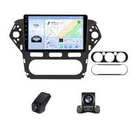 Autoradio Android pour Ford Mondeo 4 2010-2014, écran Tactile 10 Pouces DSP Navigation GPS CarPlay et Android Auto sans Fil Commande au Volant à écran partagé + caméra de recul AHD(M400S)