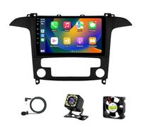 Autoradio Android pour Ford S-Max (2007-2015) - CarPlay/Android Auto sans Fil/DSP - Caméra + Microphone - Écran 9 Pouces 2 DIN - Commandes au Volant, Compatible SWC, Wi-FI 4G, Dab Fast(S4)