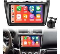 Autoradio Android pour Mazda 6 GH 2007-2012 avec CarPlay & Android Auto, Écran Tactile 9 Pouces Radio, 2+64 GB, DSP, WiFi, GPS, Bluetooth, RDS FM, Commandes au Volant + Caméra de Recul, Microphone