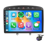 Autoradio Android Pour Peu-geot 308 308SW 1 2007-2015/408 1 2012-2020/RCZ,écran Tactile 9'' Carplay GPS Navigation Par Bluetooth WIFI FM RDS Commandes Au Volant Mirrorlink + Camé(Size:M150,Color:noir)