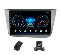 Autoradio Android pour Seat Altea 5P 2004-2015 Toledo 5P III 3 2004-2009 avec Carplay Android Auto-Écran 9 Pouces Prise en Charge WiFi GPS Navigation Commandes au Volant DSP RDS(M100CP)