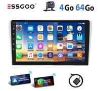 Autoradio Android pour Toyota Avensis - ESSGOO - 9 pouces - Carplay Sans Fil - 4+64Go - Caméra de recul