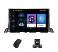 Autoradio Android pour Toyota Highlander 3 XU50 2013-2018, écran Tactile 10 Pouces DSP GPS CarPlay et Android Auto sans Fil Commande au Volant à écran partagé+ caméra de recul AHD(A,M150CP)